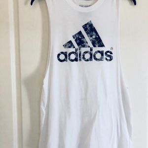 Adidas cut off shirt